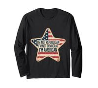 Non sono repubblicano, non sono democratico, sono patriota americano USA Maglia a Manica