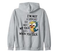Non Sono responsabile del Mio Viso Divertente Felpa con Cappuccio