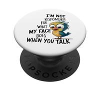 Non sono responsabile del mio viso divertente PopSockets PopGrip Adesivo