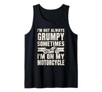 Non Sono Sempre Scontroso a Volte Sono sul Mio Motociclista Canotta