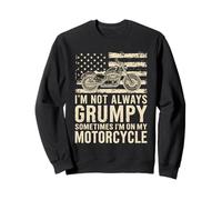 Non Sono Sempre Scontroso a Volte Sono sul Mio Motociclista Felpa