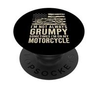 Non sono sempre scontroso a volte sono sul mio motociclista PopSockets PopGrip Adesivo