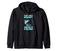Non sono sempre scontroso, a volte sto pescando Funny Fishing Felpa con Cappuccio