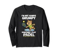 Non Sono Sempre Scontroso, Ogni Tanto Gioco A Padel Maglia a Manica