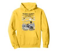 Non sono sempre un disastro ferroviario sto scherzando Toot Toot Felpa con Cappuccio