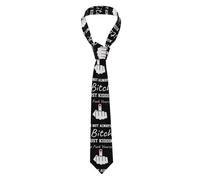 Non sono sempre una stronza, sto solo scherzando. Vaffanculo. Cravatta di lusso da uomo per matrimoni e affari - Texture simile alla seta, cravatta formale, regalo per testimoni dello sposo e profe