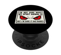 Non sono sicuro di quale sia il mio animale spirituale, ma ha un divertimento fantastico per la rabbia PopSockets PopGrip Adesivo