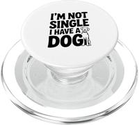 Non sono single, ho un cane amante dei cani divertente PopSockets PopGrip per MagSafe