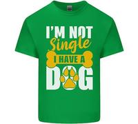 Non Sono Single Ho Un Cane Maglietta Divertente Per Bambini Ragazzi E Ragazze