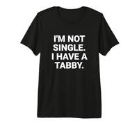 Non Sono Single, Ho Un Gatto Divertente Soriano Maglietta Premium