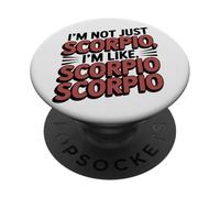 Non sono solo lo Scorpione Sono come lo Scorpione Scorpione Zodiaco divertente PopSockets PopGrip Adesivo