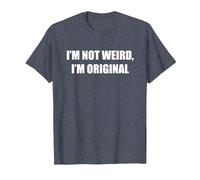 Non Sono Strano, Sono Originale Maglietta, Uomo, Pervinca, XXL