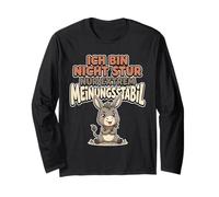 Non Sono testardo ma Solo Un Asino Estremamente Stabile Maglia a Manica