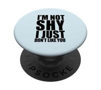 Non sono timido, non mi piaci, divertente meme introverso PopSockets PopGrip Adesivo