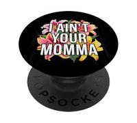 Non sono tua mamma divertente dire design con i fiori PopSockets PopGrip Adesivo