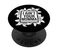 Non sono tua mamma divertente dire design con i fiori PopSockets PopGrip Adesivo
