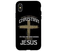 Non sono un cristiano prefetto Sono colui che conosce Gesù Custodia per iPhone X/XS