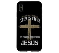 Non sono un cristiano prefetto Sono colui che conosce Gesù Custodia per iPhone XS Max