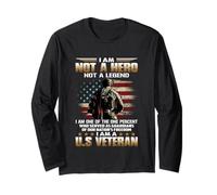 Non Sono Un Eroe Non Una Leggenda Sono Uno per Cento Un veterano degli Stati Uniti Maglia a Manica
