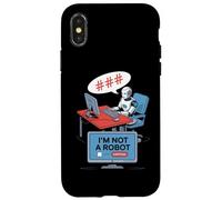 Non Sono Un Robot Captcha Divertente Computer Divertente Custodia per iPhone X/XS