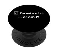 Non sono un robot o sono Internet sarcastico divertente detto PopSockets PopGrip Adesivo