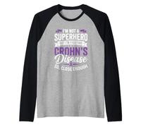 Non Sono Un Supereroe ma STO combattendo la malattia di Crohn Maglia con Maniche Raglan