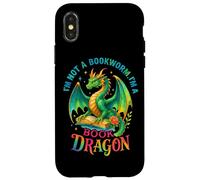 Non sono un topo di biblioteca, sono un drago del libro Custodia per iPhone X/XS