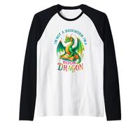 Non Sono Un Topo di Biblioteca, Sono Un Drago del Libro Maglia con Maniche Raglan