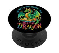 Non sono un topo di biblioteca, sono un drago del libro PopSockets PopGrip Adesivo