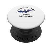 Non sono una farfalla sociale, sono un pipistrello antisociale. PopSockets PopGrip Adesivo