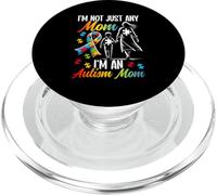 Non sono una mamma qualsiasi Sono una mamma autistica Puzzle Ribbon Autism PopSockets PopGrip per MagSafe