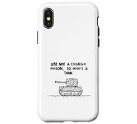 Non sono una persona creativa, quindi ecco una creatività del carro armato Custodia per iPhone X/XS