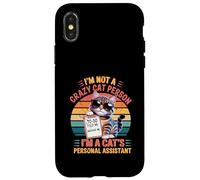 Non sono una persona pazza per gatti, sono l'assistente personale di un gatto Custodia per iPhone X/XS