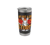 Non sono una ragazza Sono una tempesta con vichinghi Warriors Valchirie Bicchiere termico in acciaio inox doppia parete