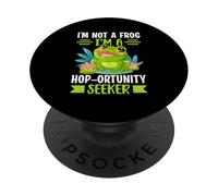 Non sono una rana, sono un cercatore di ortunità di luppolo PopSockets PopGrip Adesivo