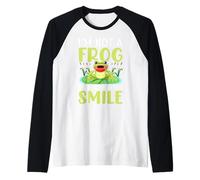 Non Sono Una Rana, Sono Un Sorriso di erazione del Luppolo Maglia con Maniche Raglan