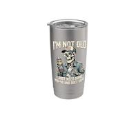 Non sono vecchio, ho solo bisogno di WD40 Dad Birthday Papa Men Bicchiere termico in acciaio inox doppia parete