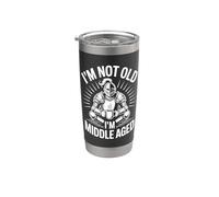 Non sono vecchio Sono Middle Aged Knight Coffee Bicchiere termico in acciaio inox doppia parete