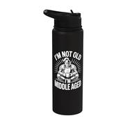 Non sono vecchio Sono Middle Aged Knight Coffee Stainless Steel Insulated Water Bottle