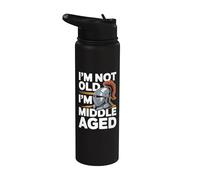 Non sono vecchio Sono un cavaliere di mezza età Humor Stainless Steel Insulated Water Bottle