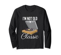 Non Sono Vecchio, Sono Un Classico Divertente Giradischi in Maglia a Manica