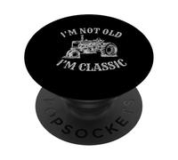 Non sono vecchio Sono un classico divertente trattore retrò vintage contadino PopSockets PopGrip Adesivo