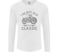 Non Sono Vecchio, Sono Una Moto Classica Biker Uomo Manica Lunga T-Shirt