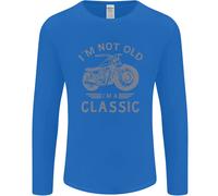 Non Sono Vecchio, Sono Una Moto Classica Biker Uomo Manica Lunga T-Shirt