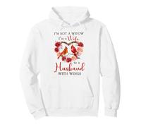 Non Sono vedova, Sono Moglie di Un Marito con Le Ali Felpa con Cappuccio