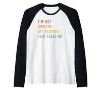 Non Sono Viziato, Mio Nonno Mi Vuole Solo Bene. Maglia con Maniche Raglan