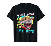 Non Sorriderà Ma Ti Mostrerò La Mia Denti, Giaguaro Leopardo Maglietta