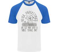 Non Sottovalutare Mai Un Uomo Anziano T-Shirt Da Baseball A Maniche Corte