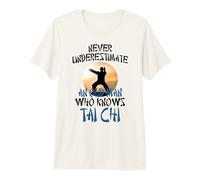 Non Sottovalutare mai Un Vecchio Che Conosce Il Tai Chi Maglietta Premium