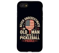 Non sottovalutare mai un vecchio con un papà di pagaia Pickleball Custodia per iPhone SE (2020) / 7 / 8